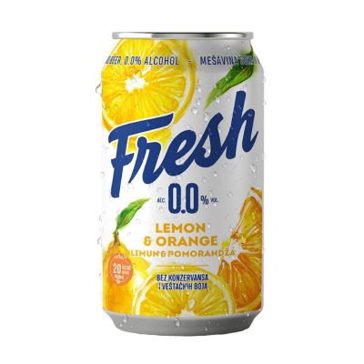 Pivo Bezalkoholno Fresh Limun&Pomorandža 0,33 l Limenka