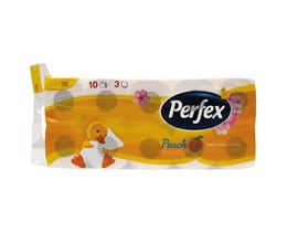 TOALETNI PAPIR 3SL BRESKVA PERFEX 8+2 GRATIS