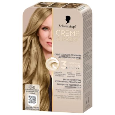 FARBA ZA KOSU 8-0 NATURAL BLONDE CREME SUPREME