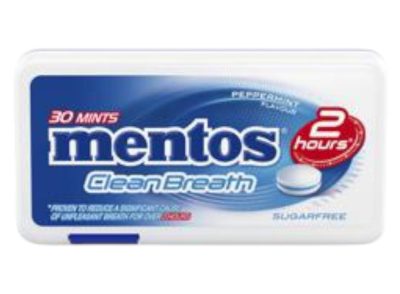 MENTOS CLEAN BREATH PEPPERMINT 21G