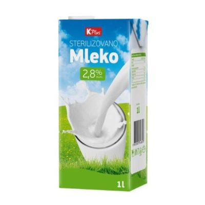 Mleko UHT 2,8% mm 1 l K Plus i