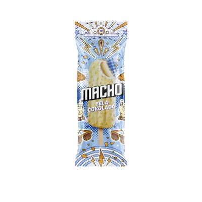 SLADOLED ŠTAPIĆ MACHO BELA ČOKOLADA FRIKOM 75ML