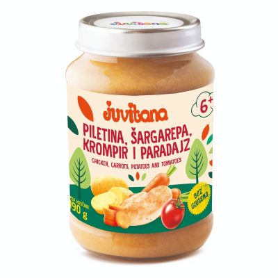KAŠICA PILETINA+KROMPIR+PARAD. MRKVA JUVITANA 190G
