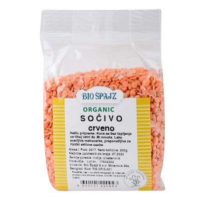 SOČIVO ORGANSKO CRVENO BIOŠPAJZ 200G