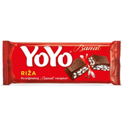 ČOKOLADA MLEČNA SA RIŽOM YOYO 130G