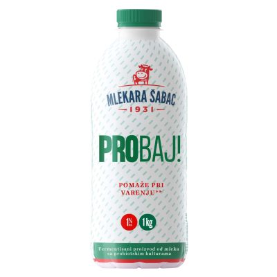 JOGURT PROBIOTIK MLEKARA ŠABAC 1%MM 1KG PET