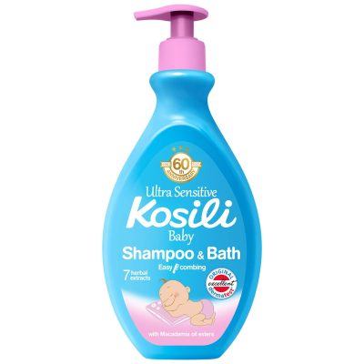 KUPKA I ŠAMPON BABY PLAVA PUMPICA KOSILI 400ML