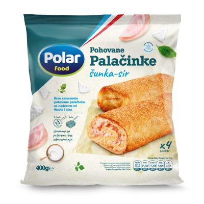 SMRZNUTE POH.PALAČINKE ŠUNKA SIR POLAR FOOD 400G