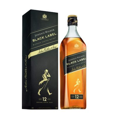 VISKI JOHNNIE WALKER BLACK LABEL 1L