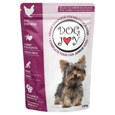 DOG JOY JUNIOR PILETINA 100G