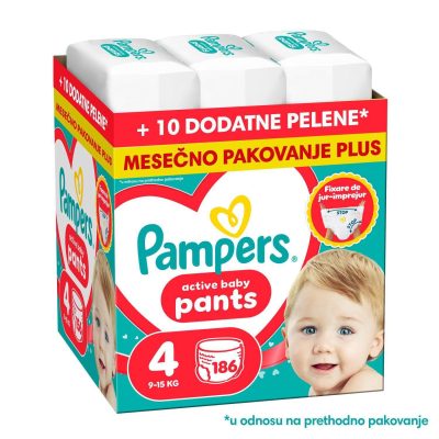 PELENE PAMPERS PANTS MSB 4 9-15KG 176/1