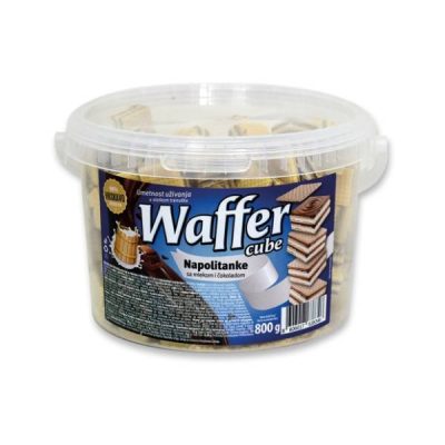 NAPOLITANKE MLEKO ČOKO KOCKA WAFFER 800G