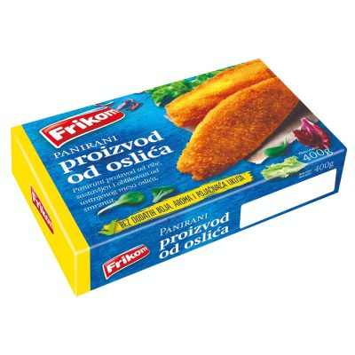 Smrznuti Panirani Odrezak Oslića Frikom 400 g