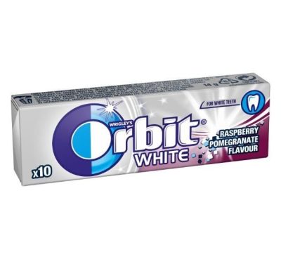 Žvake White Raspberry Pomegranate Pellet Orbit 14 g