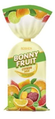 Zele bombone BONNY citrus mix 0200 Roshen