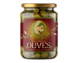 MASLINE ZELENE SA PAPRIKOM 720gr MEDITERANEAN FO