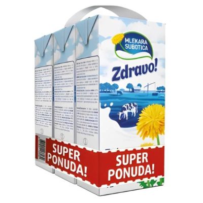 MLEKO UHT ZDRAVO 1L 3X1L TB