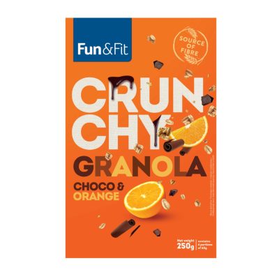 Granola Crunchy Čoko Narandža Fun&Fit 250 g