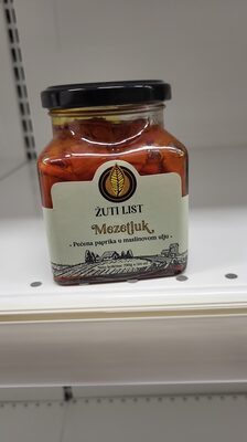 PAPRIKA PEČENA MEZETLUK U MASL.ULJU ŽUTI LIST 290G