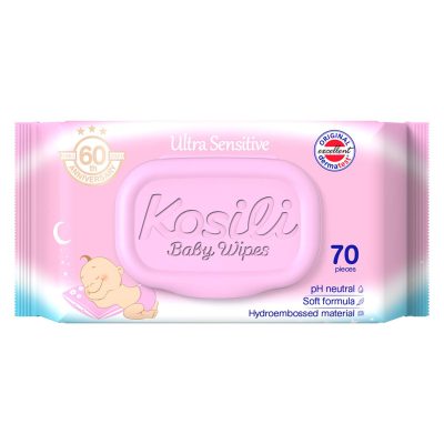 Vlazne maramice 70/1 KOSILI baby roze poklopac 10