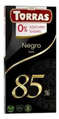 Tamna cokolada bez secera i glutena 0075 Torras 12
