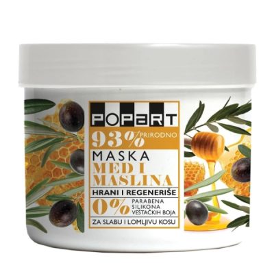 MASKA ZA KOSU MED I MASLINA POPART 500ML