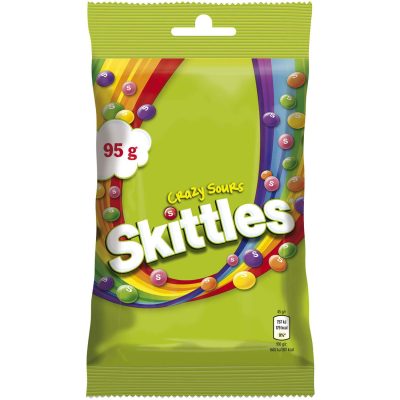 BOMBONE GRAZY SOUR SKITTLES 95G