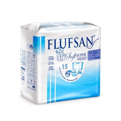 Pelene za Odrasle Medium Noćne M Flufsan 15/1