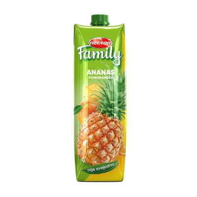 VOĆNI NEKTAR NECTAR FAMILY ANANAS NARANDŽA 1L BRIK