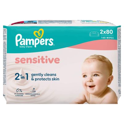 VLAŽNE MARAMICE BABY SENSITIVE BUNDLE PAMPERS 2X80