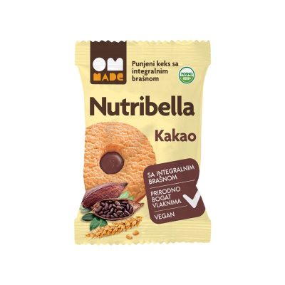 KEKS INTEGRALNI KAKAO NUTRIBELLA OM MADE 50G