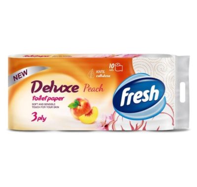 Fresh Toalet Papir 10/1 Breskva De Lux