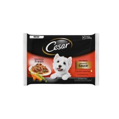 Hrana za Pse Cesar Govsar&Pilpovr 4x100 g