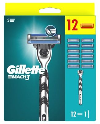 Set GILLETTE brijač MACH3 + 12 dopuna