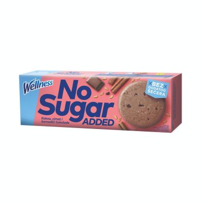 KEKS BEZ ŠEĆERA KAKAO,CIMET,ČOKOLADA WELLNESS 125G