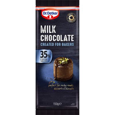 ČOKOLADA MLEČNA ZA JELO I KUVANJE DR.OETKER 150G