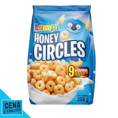 Pahuljice Honey Circles 250 g Lumpi