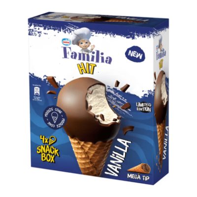 SLADOLED MULTIPACK KORNET VANILA FAMILIA 340ML