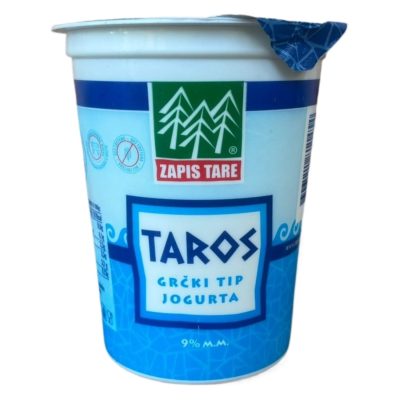 JOGURT GRČKI TAROS ZAPIS TARE 9%MM 380G