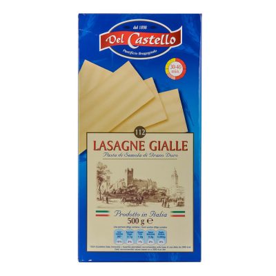 LAZANJE GIALLE 112 500G DEL CASTELLO