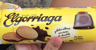 ELGORRIAGA CHOCOLATE,SENDVIC KEKS SA PUNJENIM UKUSOM COKOLADE180GR