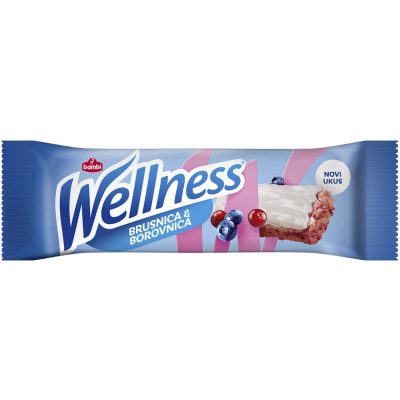 ŽITNI BAR BRUSNICA&BOROVNICA WELLNESS 23G