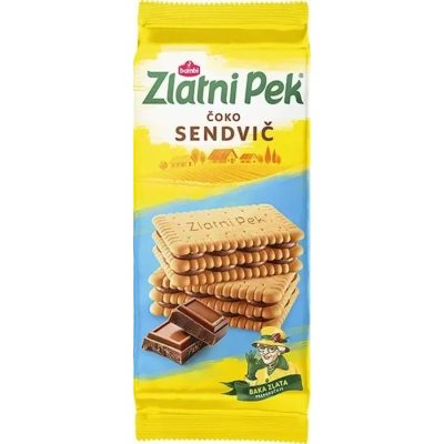KEKS SENDVIČ SA ČOKOLADOM ZLATNI PEK 144G