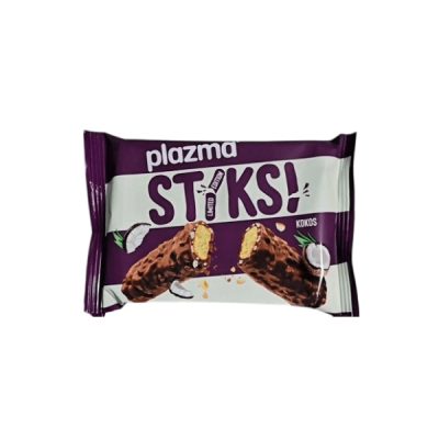 Keks Plazma Stiksi Kokos 64 g