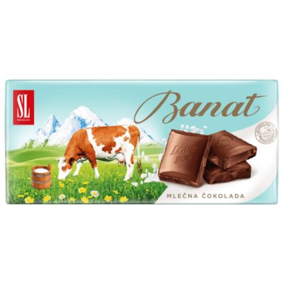 Banat Mlečna Čokolada 80 g