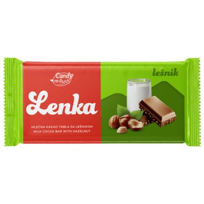 KREM TABLA MLEČNA SA LEŠNIKOM LENKA 100G