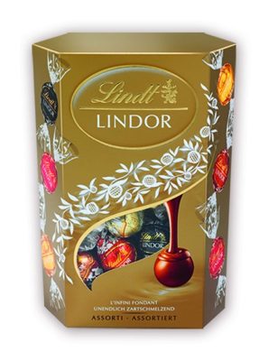 LINDOR 200G ASSORTI GOLD CORNET