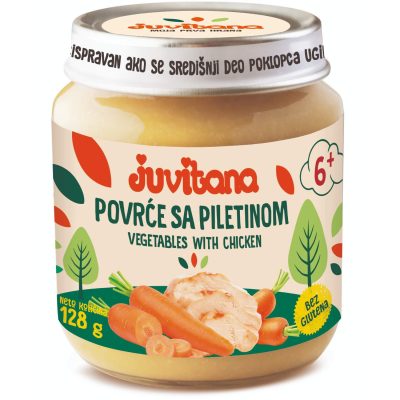 KAŠICA POVRĆE+PILETINA JUVITANA 128G