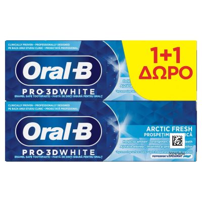 ZP ORAL B PRO 3DW ARCTFRESH 2X75ML