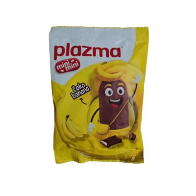 Keks Plazma Mini Mini Čoko i Banana Preliven Mlečnom Čokoladom 45 g Bambi